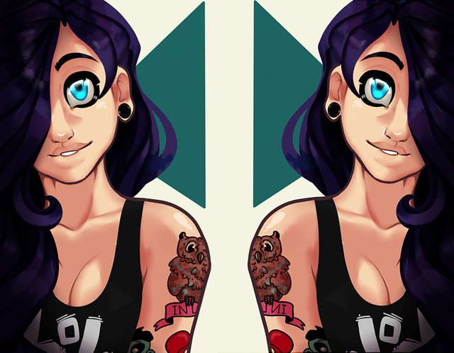 Re Drawing Punk Girl Before And Now Steemit