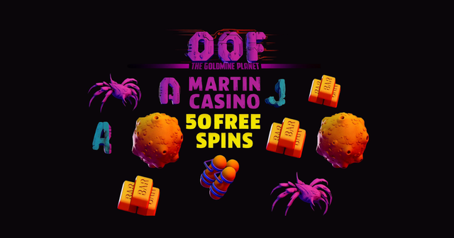 Martin Casino 50 Free Spins no deposit bonus by 1800casinos at steemit.com