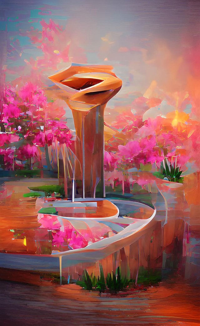 Hyperrealistic Garden fountain 9.jfif