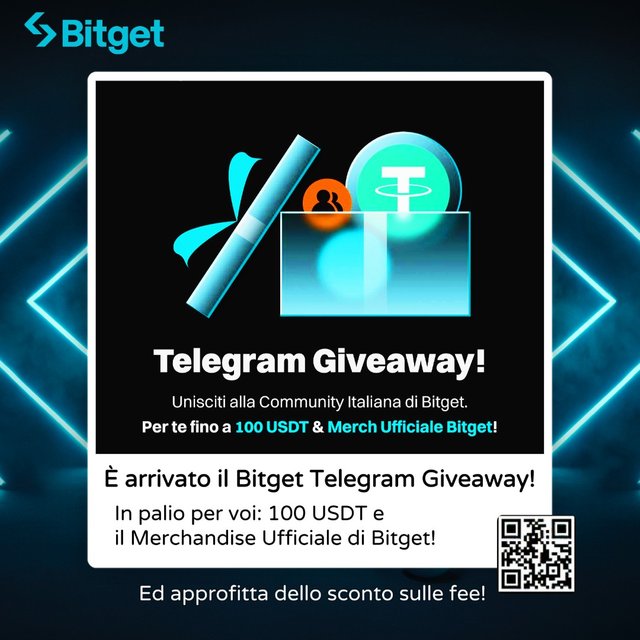 Bitget Giveaway Telegram Premi Merch Sconto USDT.jpeg