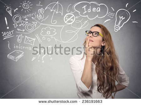 stock-photo-portrait-happy-young-woman-thinking-dreaming-has-many-ideas-looking-up-isolated-grey-wall-236191663.jpg