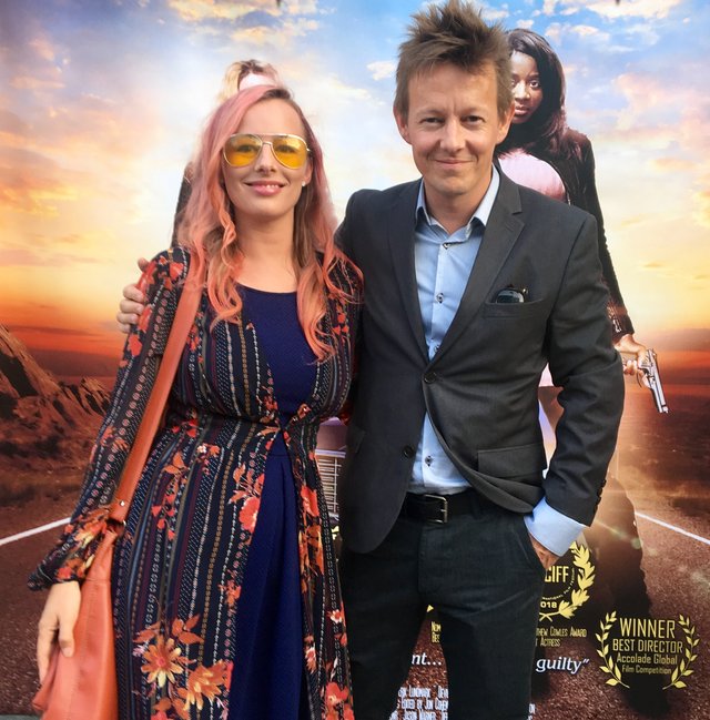 Emma Cairo & Asger Folmann at the premiere of Devil's Cove.jpg