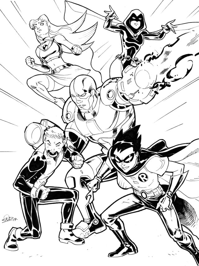 Learn How to Draw Slade from Teen Titans (Teen Titans) Step by Step :  Drawing Tutorials