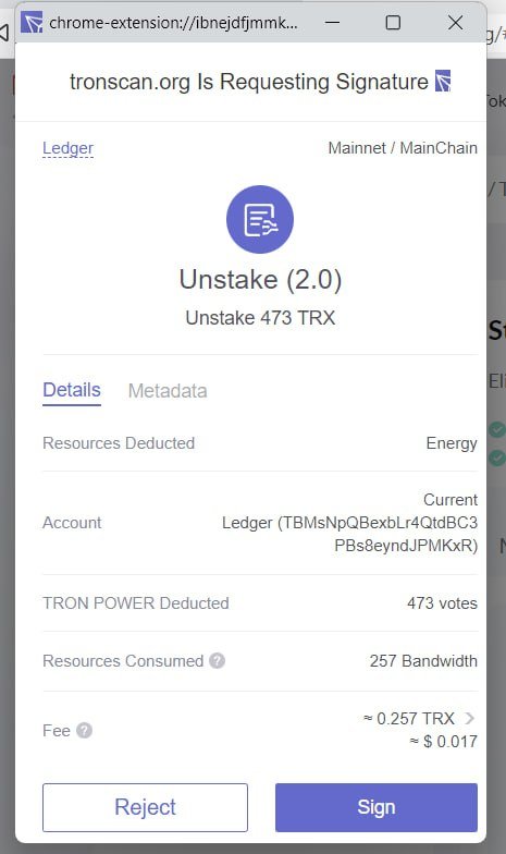 Tron Energy FAQ :: How to unstake my TRX?