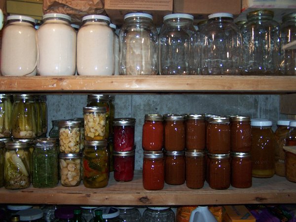 Canning - dill, kale, garlic, B and B, beets, ketchup, spaghetti, vinegar crop Sept. 2018.jpg