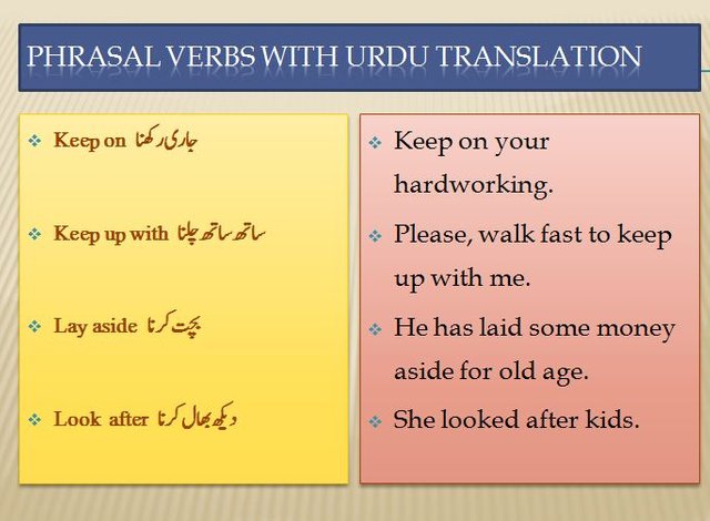 Following After meaning in Urdu - Translation of Following After