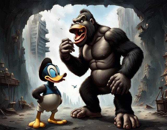 Dialog zwischen King Kong und Donald Duck..jpg