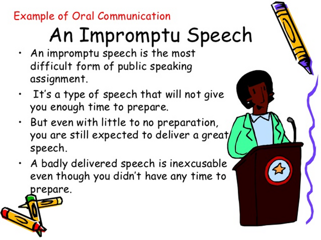 different forms of oral communication