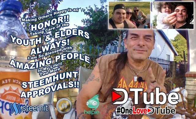 Making Others Happy is an Honor - Taking Care of the Youth and Elders - If it Wasn't For My family, Steemit and Dtube - 3 Steemhunt Approvals.jpg