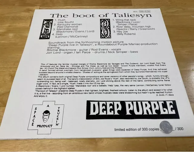 Deep Purple The Boot of Taliesyn vinyl bootleg rod evans 2.webp