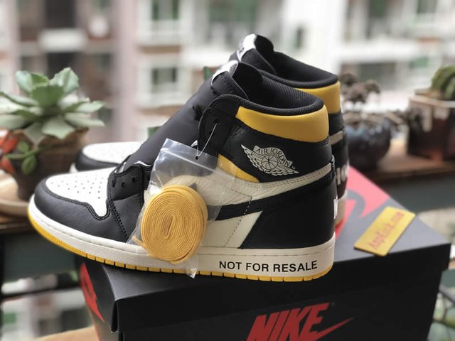 Air jordan 1 2025 not for resale yellow