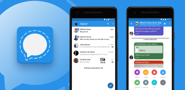 signal messaging app