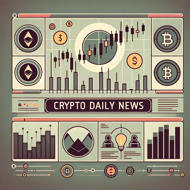 DALL·E 2024-01-29 11.08.41 - Create a series of digital artworks for the cryptocurrency market news theme, following the style of the provided image. Each artwork should display a.png