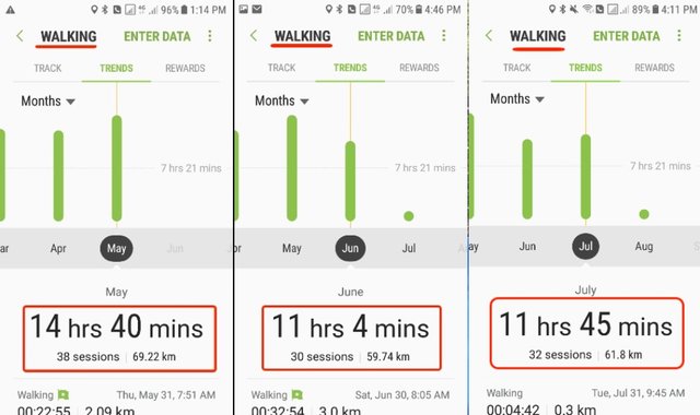 Fitness Challenge - September Report - Walking