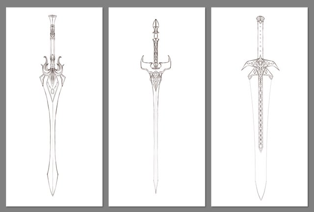How To Draw Swords 剣の描き方 Steemit