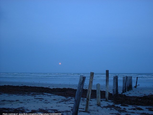 Distant Orange Moon Over Ruined Docks-011817.jpg