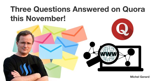Three Questions Answered on Quora this November!