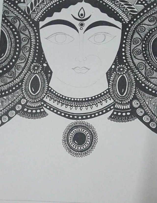 Goddess durga🙏😍 Devi MAA ❤️ pencil sketch durga maa | Durga goddess, Devi  durga, Zelda characters