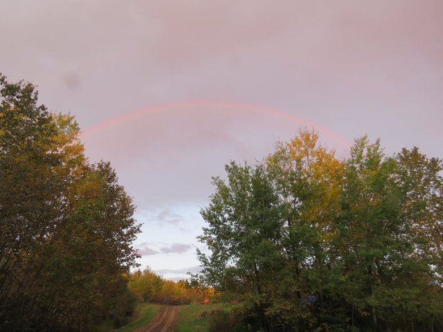 rainbow at sunset in Fall make spectaular light display.JPG