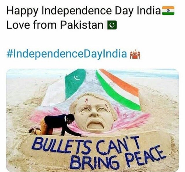 Happy Independence Day india 🇮🇳 From Pakistan 🇵🇰 — Steemit