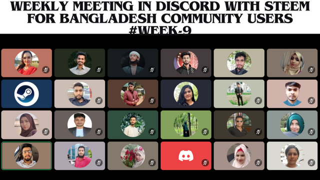 Weekly meeting in discord with Steem for Bangladesh community users #week-9.png