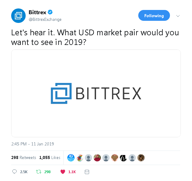 2019-01-12 20_04_27-Bittrex on Twitter_ _Let's hear it. What USD market pair would you want to see i.png