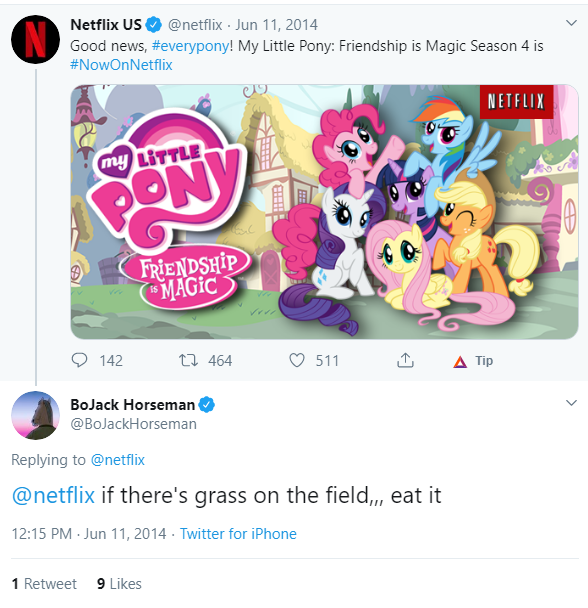 bojack tweet about mlp.PNG