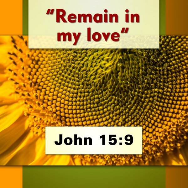 Remain in my love, said Jesus in the bible. Exegesis and meaning.jpg