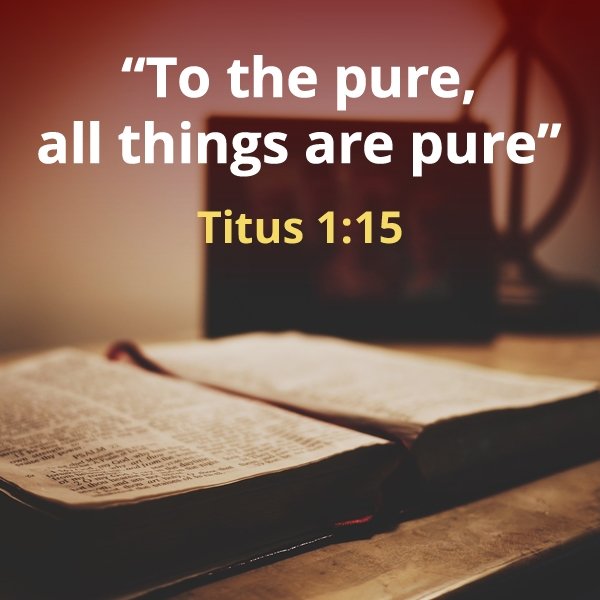 To the pure all things are pure. Titus 1,15.Exegesis and meaning.jpg