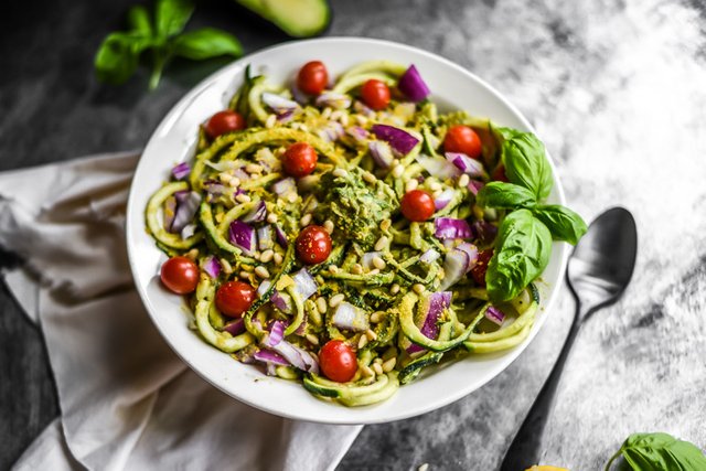 Creamy Avocado Pesto Zoodle Salad-4.jpg