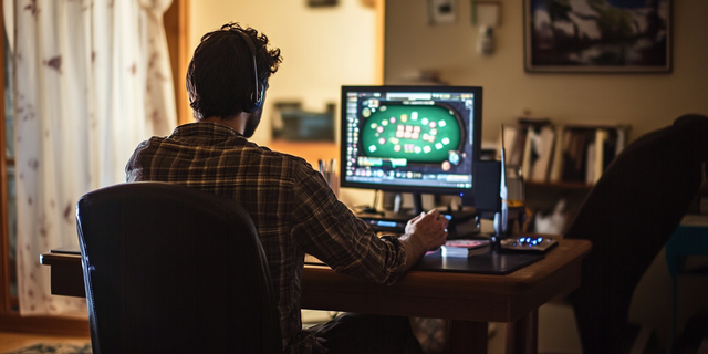 man-playing-card-game-from-his-pc