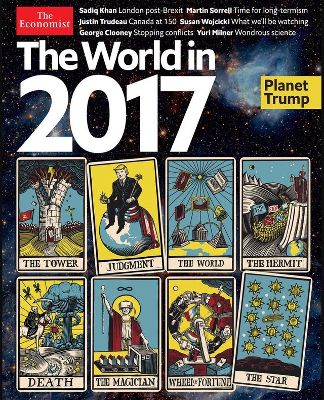 2017 Economist - Trump sitting on a roll of toilet paper US flag holding a crown - aka Corona March 2020 1.JPG