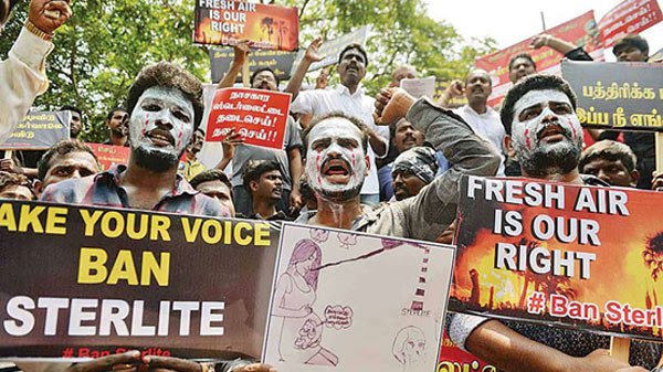 Ban Sterlite Protest