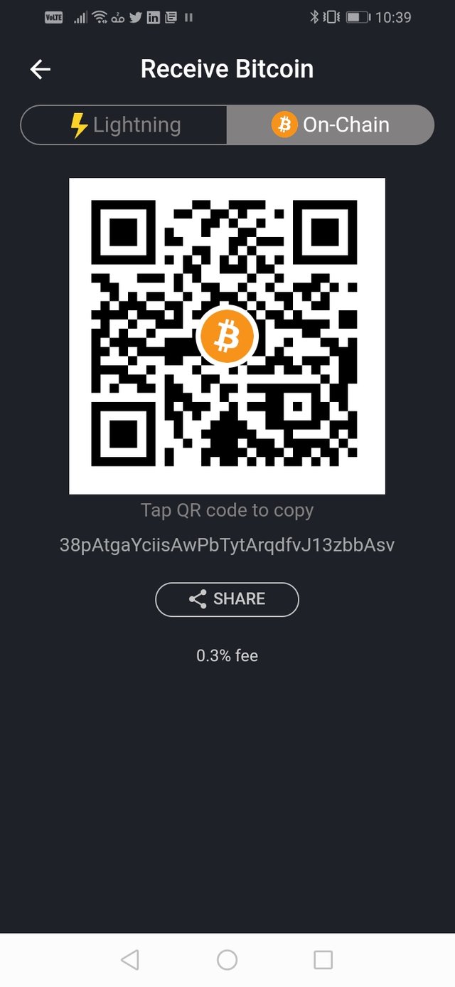 Wallet of Satoshi - BTC on chain.jpeg