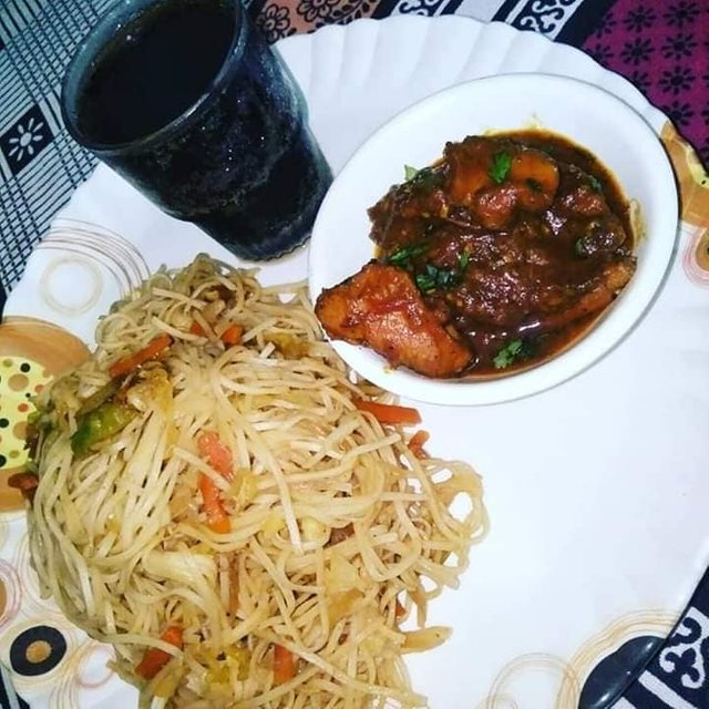 Egg Noodles And Chicken Manchurian Steemit