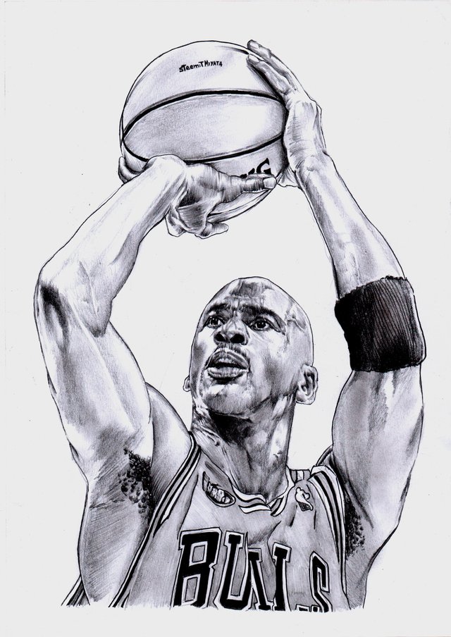 Michael Jordan dibujado por mi / The last dance MichaelJordar drawing by me  — Steemit