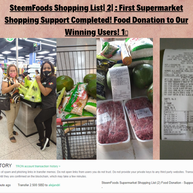SteemFoods Shopping List 2  First Supermarket Shopping Support Completed! Food Donation to Our Winning Users! 1️⃣.png