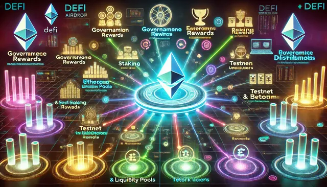 DALL·E-2025-03-15-23.27.40-An-ultra-synthetic-futuristic-visual-representation-of-DeFi-airdrop-distribution-models.-The-design-features-a-central-glowing-DeFi-token-Ethereum-1.webp