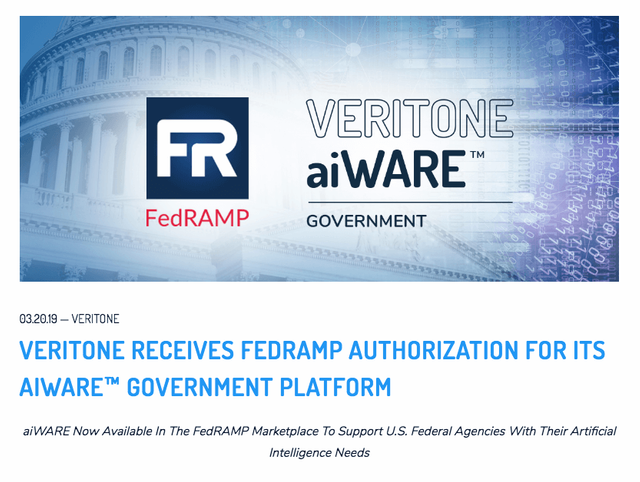 VERITONE RECEIVES FEDRAMP AUTHORIZATION FOR ITS AIWARE™ GOVERNMENT PLATFORM.png