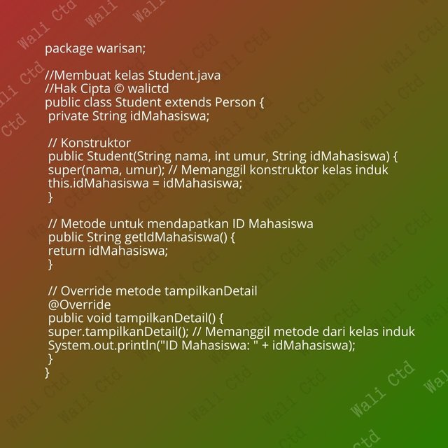 package laptopwalictd; public class Laptop { private String merek; private double harga; Konstruktor untuk menginisialisasi atribut public Laptop(String merek, double harga) { this.merek = merek; (5).jpg