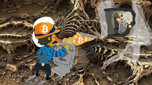 Těžaři, těžba, btc, bitcoin, 18 milionů, mince, krypto, miner.jpg