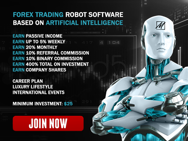 Ai Forex Trading Robot Earn Passive Income With Mcc Steemit - magnus capital center is a forex trading company and uses a forex trading robot based on artificial intelligence in order to generate profits for their