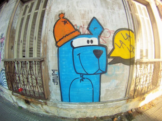 Streetart Montevideo 24 Blue Dog Uruguay Steemit