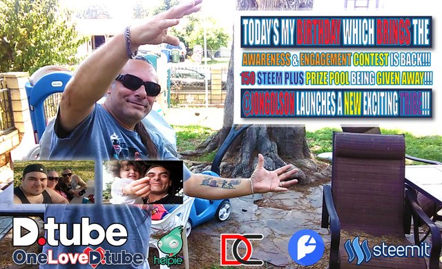 Today is My Birthday which Starts the Awareness & Engagement Contest with 150 Plus Steem Prize Pool - An Amazing New Tribe Called CTP from @jongolson Launched.jpg