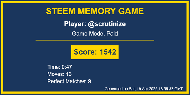 Game Result