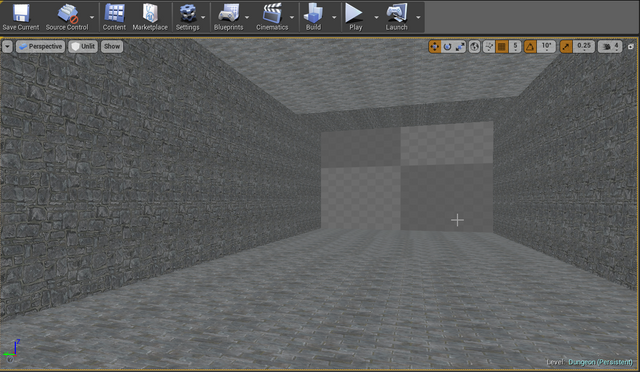 Unreal Engine 4 BSP inside Hallway.png