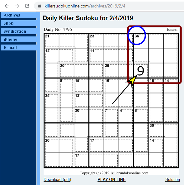 Cómo Resolver un Killer Sudoku 