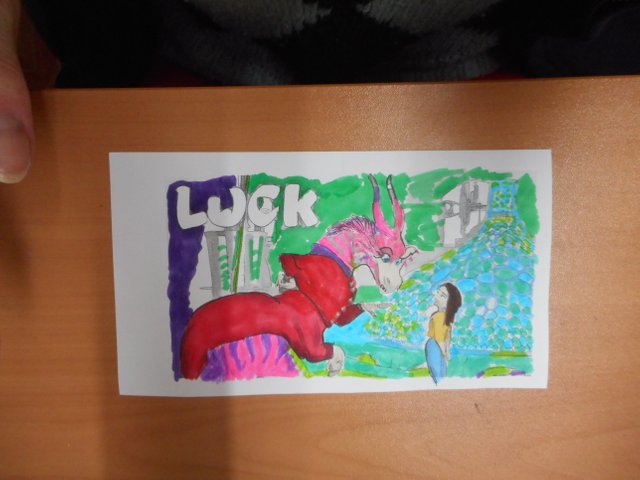 Coloring The Dragon and girl - Luck - Markers (2).JPG