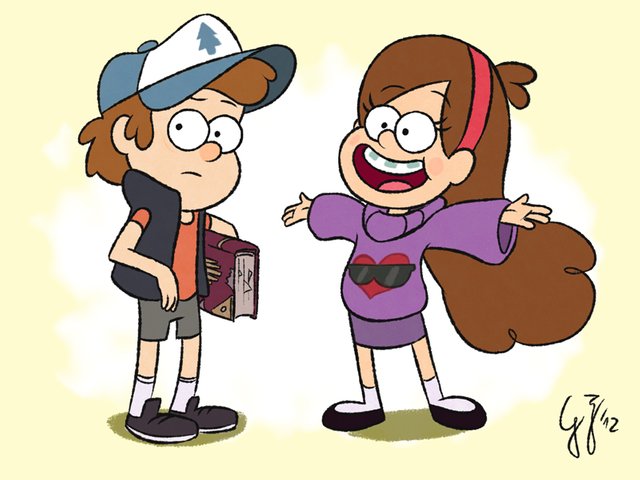 gravity_falls___mabel__dipper_and_the_book_by_glancojusticar-d5ahr8r.jpg