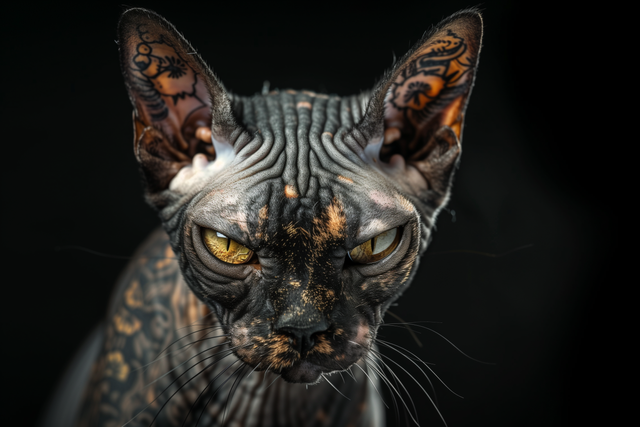 dima1010889_black_angry_Tattooed_Sphynx_cat_full_height_looking_65a80943-46a4-4d7f-a53e-cf950b01a0f8.png